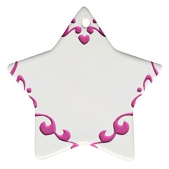 Purple Heart Frame Star Ornament (Two Sides) from ArtsNow.com Front