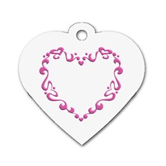 Purple Heart Frame Dog Tag Heart (Two Sides) from ArtsNow.com Front