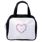 Purple Heart Frame Classic Handbag (One Side)