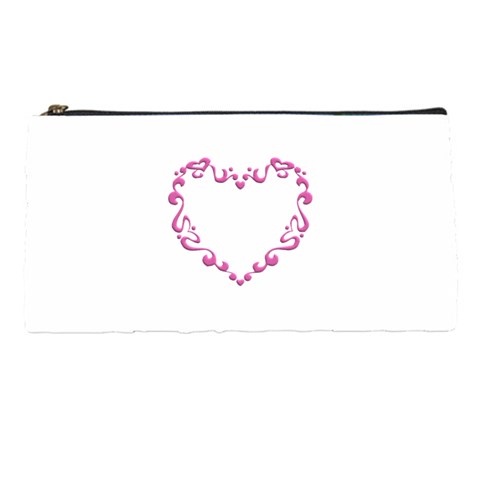 Purple Heart Frame Pencil Case from ArtsNow.com Front