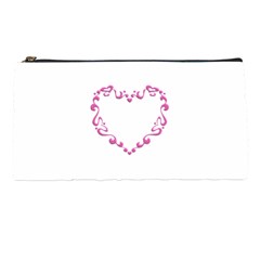 Purple Heart Frame Pencil Case from ArtsNow.com Front