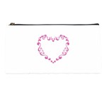 Purple Heart Frame Pencil Case