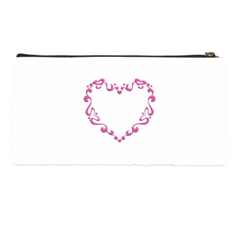 Purple Heart Frame Pencil Case from ArtsNow.com Back