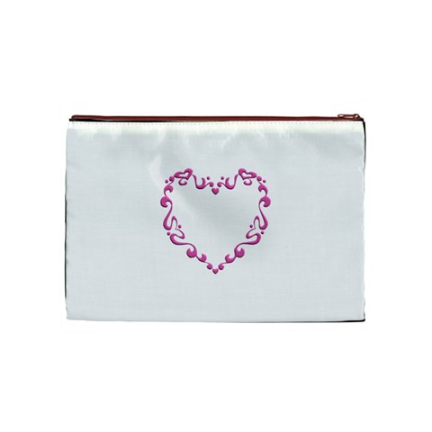 Purple Heart Frame Cosmetic Bag (Medium) from ArtsNow.com Front