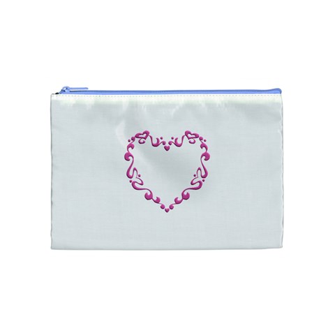 Purple Heart Frame Cosmetic Bag (Medium) from ArtsNow.com Front