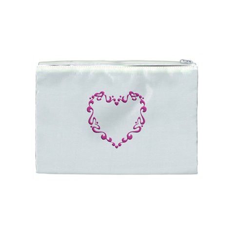 Purple Heart Frame Cosmetic Bag (Medium) from ArtsNow.com Back