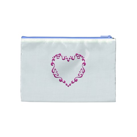 Purple Heart Frame Cosmetic Bag (Medium) from ArtsNow.com Back