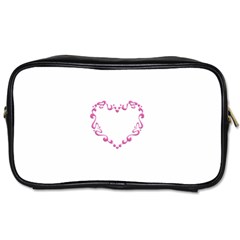 Purple Heart Frame Toiletries Bag (Two Sides) from ArtsNow.com Front