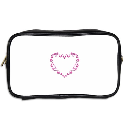 Purple Heart Frame Toiletries Bag (Two Sides) from ArtsNow.com Back