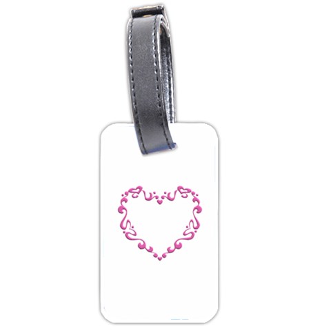 Purple Heart Frame Luggage Tag (one side) from ArtsNow.com Front