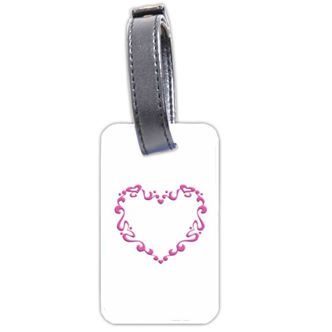 Purple Heart Frame Luggage Tag (two sides) from ArtsNow.com Front