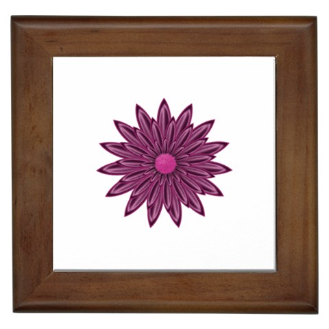 Purple Flower Framed Tile from ArtsNow.com Front