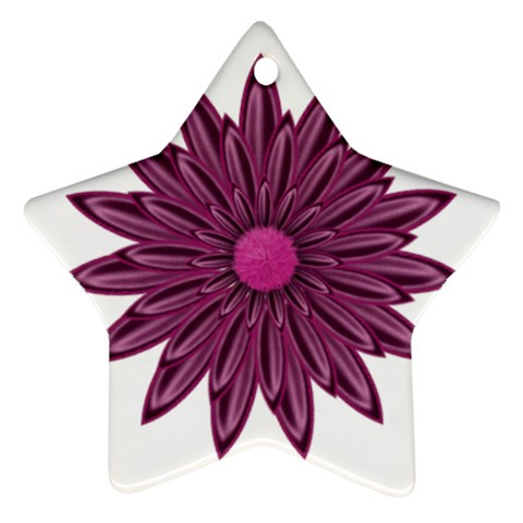 Purple Flower Ornament (Star) from ArtsNow.com Front