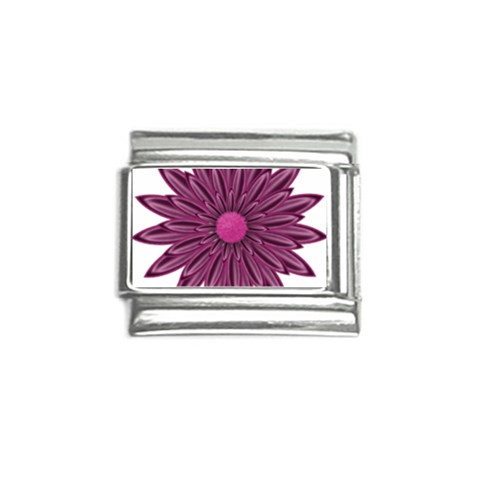 Purple Flower Italian Charm (9mm) from ArtsNow.com Front