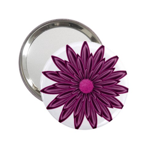 Purple Flower 2.25  Handbag Mirror from ArtsNow.com Front