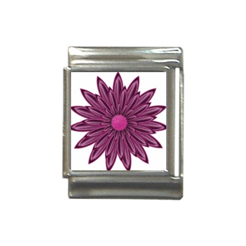 Purple Flower Italian Charm (13mm) from ArtsNow.com Front