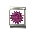 Purple Flower Italian Charm (13mm)