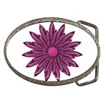 Purple Flower Belt Buckle