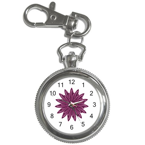 Purple Flower Key Chain Watch from ArtsNow.com Front