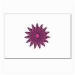 Purple Flower Postcard 4  x 6 