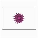 Purple Flower Postcard 5  x 7 