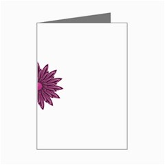 Purple Flower Mini Greeting Card from ArtsNow.com Left