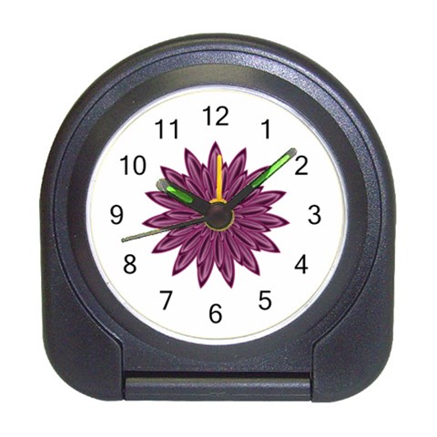 Purple Flower Travel Alarm Clock from ArtsNow.com Front