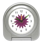 Purple Flower Travel Alarm Clock