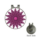 Purple Flower Golf Ball Marker Hat Clip