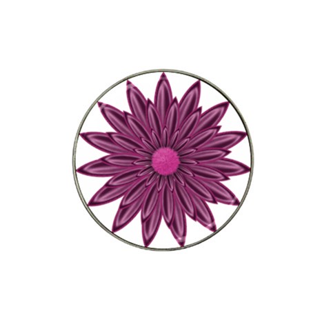 Purple Flower Hat Clip Ball Marker (10 pack) from ArtsNow.com Front