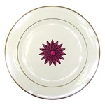 Purple Flower Porcelain Plate