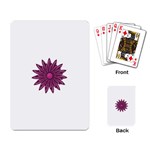 Purple Flower Playing Cards Single Design