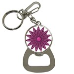 Purple Flower Bottle Opener Key Chain