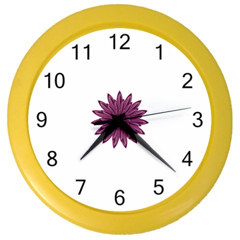 Purple Flower Color Wall Clock from ArtsNow.com Front