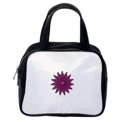 Purple Flower Classic Handbag (One Side) from ArtsNow.com Front