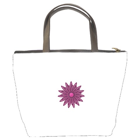 Purple Flower Bucket Bag from ArtsNow.com Back