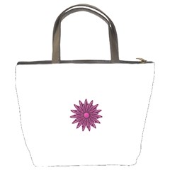 Purple Flower Bucket Bag from ArtsNow.com Back