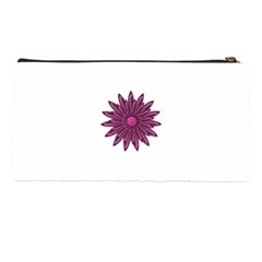 Purple Flower Pencil Case from ArtsNow.com Back