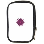 Purple Flower Compact Camera Leather Case