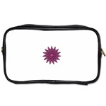 Purple Flower Toiletries Bag (Two Sides)