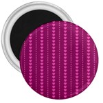 Purple Hearts 3  Magnet