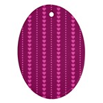 Purple Hearts Ornament (Oval)