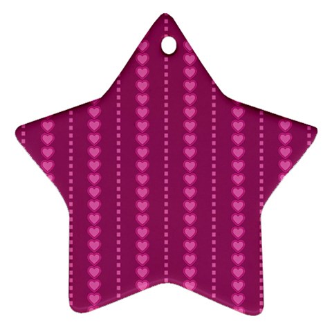 Purple Hearts Ornament (Star) from ArtsNow.com Front