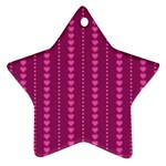 Purple Hearts Ornament (Star)