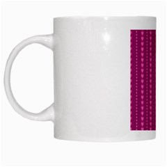 Purple Hearts White Mug from ArtsNow.com Left