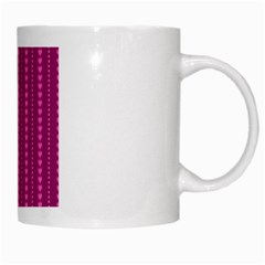 Purple Hearts White Mug from ArtsNow.com Right