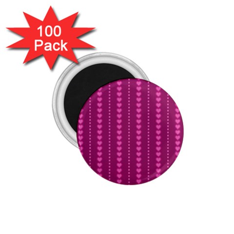 Purple Hearts 1.75  Magnet (100 pack)  from ArtsNow.com Front