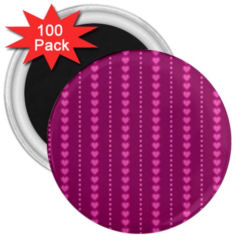 Purple Hearts 3  Magnet (100 pack) from ArtsNow.com Front