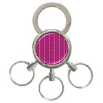 Purple Hearts 3-Ring Key Chain