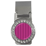 Purple Hearts Money Clip (CZ)